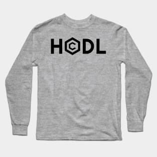 HODL CRO Cronos Crypto.com BLACK Long Sleeve T-Shirt